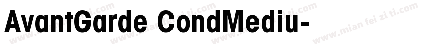 AvantGarde CondMediu字体转换